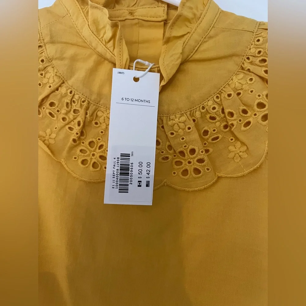 Janie and Jack NWT Baby Blouse size 6-12 M - Picture 2 of 3